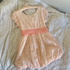 Vintage floral bubble skirt cocktail dress